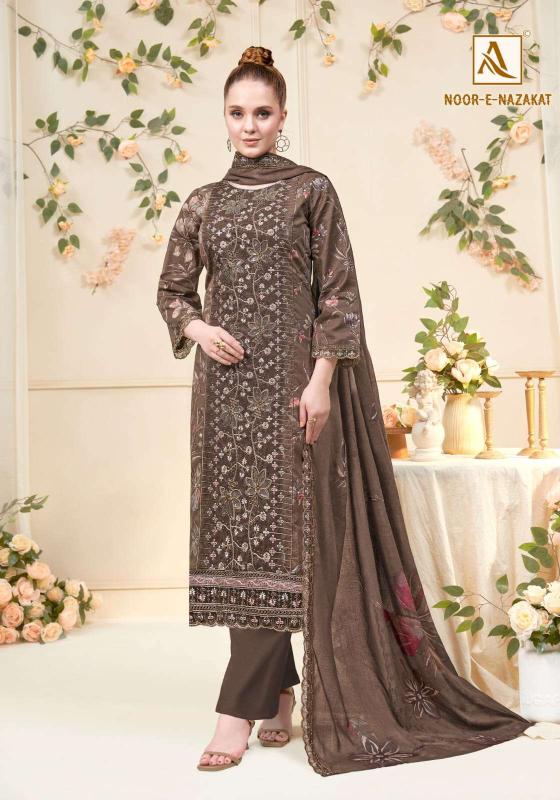Alok noor e nazakat suit dress material wholesale delhi